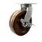 Service Caster 12'' Extra Heavy Duty High Temp Phenolic Wheel Swivel Caster with Brake CRAN-SCC-KP92S1230-PHRHT-SLB - alternate 1